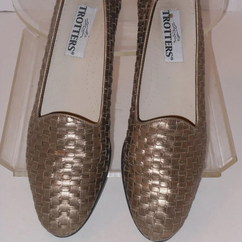 TROTTERS TEAL GENUINE LEATHER FLATS SIZE 11 N - Picture 3 of 7